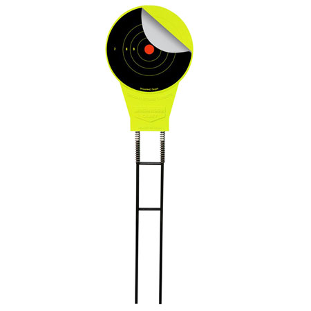 [029057480283] Birchwood Casey 48028 Ground Strike Belly Dancer Pistol/Rifle Metal Yellow Bullseye Illustration Impact Enhancement Motion Includes Targets