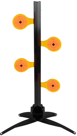 [029057474213] Birchwood Casey 47421 World of Targets Dueling Tree 3.50" Rimfire Pistol/Rifle Orange/Yellow Steel Circle w/Crosshair  &  Diamond