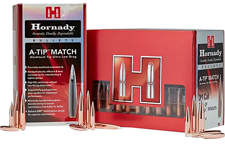 [090255237290] Hornady 3729 A-Tip Match 375 Cal .375 390 gr A Tip Match 25 Per Box/ 10 Case