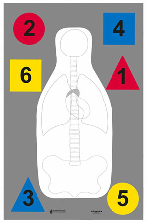 [816506020165] Action Target DTANTQA100 Training Multi-Purpose Silhouette Paper Hanging 23" x 35" Multi-Color 100 Per Box
