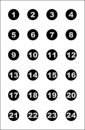 [816506026952] Action Target VB24100 Sighting Military Circle Paper 23" x 35" Black/White 100 Per Box