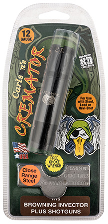 [723189116231] Carlson's Choke Tubes 11623 Cremator Invector Plus Browning 12 Gauge Close Range Non-Ported 17-4 Stainless Steel