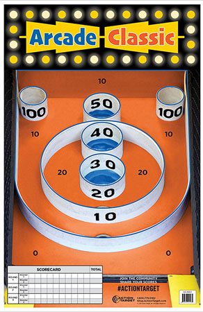 [816506025931] Action Target GSSKEE100 Entertainment  Skee-Ball Paper Hanging 23" x 35" Multi-Color 100 Per Box