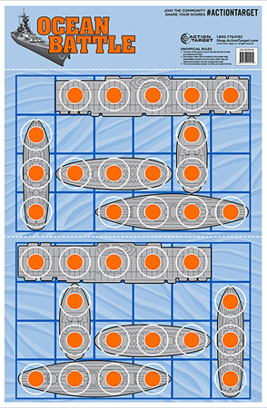 [816506025955] Action Target GSOCEAN100 Entertainment  Ships Paper Hanging 23" x 35" Blue/Red 100 Per Box