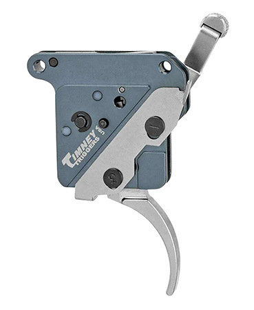 [081950448012] Timney Triggers THEHIT16 Hit Trigger  Curved Trigger with 8 oz Draw Weight  &  Nickel Finish for Remington 700 Right