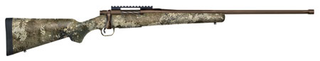 [015813280914] Mossberg 28091 Patriot Predator 6.5 PRC 4+1 24" Patriot Brown Cerakote 4.49" Fluted Barrel Patriot Brown Cerakote Steel TrueTimber Strata Right Hand