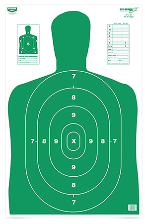 [029057370171] Birchwood Casey 37017 EZE-Scorer BC-27 Silhouette Paper 23" x 35" Green 100 Per Pkg