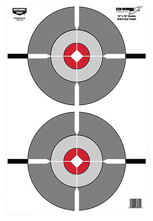 [029057370614] Birchwood Casey 37061 EZE-Scorer  Bullseye Paper Target 12" x 18" 100 Per Pack
