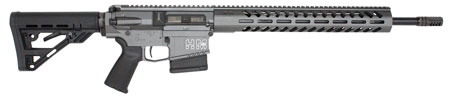 [854164007111] HM Defense HM10MB308 Avenger  308 Win 10+1 18" Black Cerakote Match Grade Barrel, Tungsten Gray Cerakote 14" Picatinny Rail Aluminum Receiver, Black Synthetic Mil-Spec HM Stock, Black Polymer Grip
