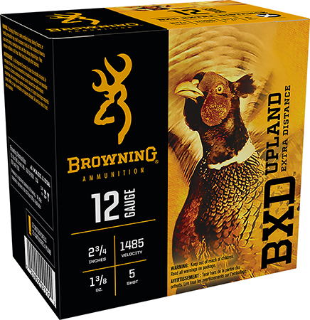 [020892023192] Browning Ammo B193511225 BXD Upland 12Gauge 2.75" 1 3/8oz 5Shot 25 Per Box/10 Case