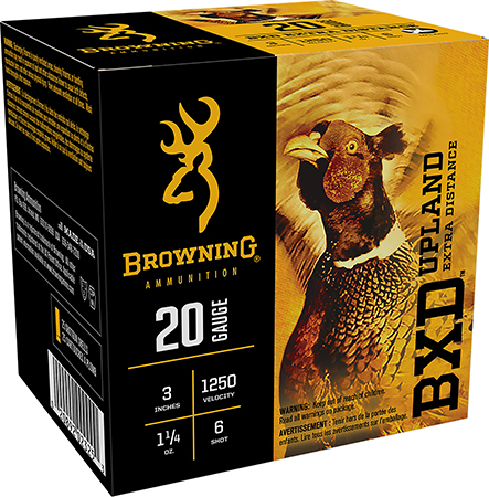 [020892023253] Browning Ammo B193512036 BXD Upland 20Gauge 3" 1 1/4oz 6Shot 25 Per Box/10 Case