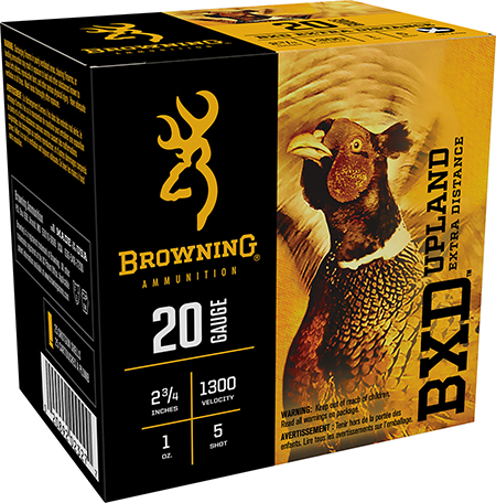 [020892023277] Browning Ammo B193512025 BXD Upland 20Gauge 2.75" 1oz 5Shot 25 Per Box/10 Case