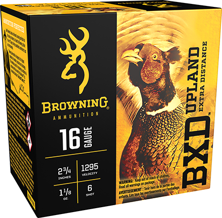 [020892023475] Browning Ammo B193511626 BXD Upland 16Gauge 2.75" 1 1/8oz 6Shot 25 Per Box/10 Case