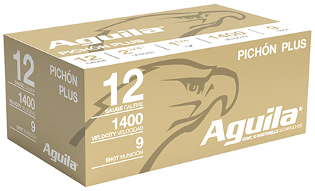 [640420002200] Aguila 1CHB1297 Pichon Plus High Velocity 12Gauge 2.75" 1 1/4oz 9Shot 10 Per Box/25 Case