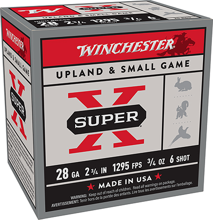 [020892023390] Winchester Ammo X286 Super X Heavy Game Load High Brass 28Gauge 2.75" 3/4oz 6Shot 25 Per Box/10 Case