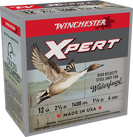 [020892017221] Winchester Ammo WEX12H4 Super X Xpert High Velocity 12Gauge 2.75" 1 1/8oz 4Shot 25 Per Box/10 Case