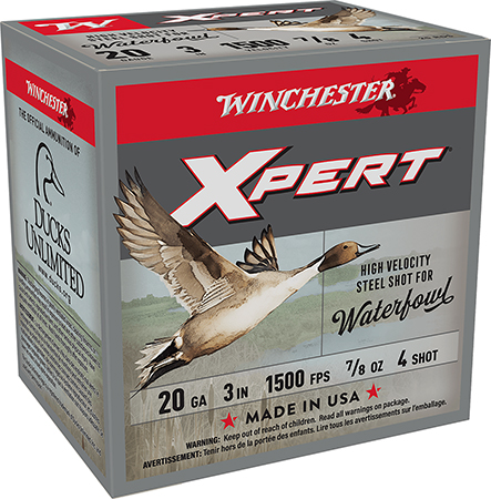 [020892017283] Winchester Ammo WEX2034 Super X Xpert High Velocity 20Gauge 3" 7/8oz 4Shot 25 Per Box/10 Case