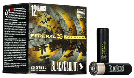 [604544623185] Federal PWBX134BB Black Cloud FS 12Gauge 3.50" 1 1/2oz BBShot 25 Per Box/10 Case
