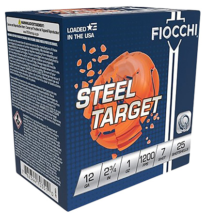 [762344703510] Fiocchi 12SLR7 Steel Target  12Gauge 2.75" 1oz 7Shot 25 Per Box/10 Case