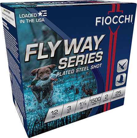[762344702186] Fiocchi 123ST2 Flyway  12Gauge 3" 1 1/8oz 2Shot 25 Per Box/10 Case