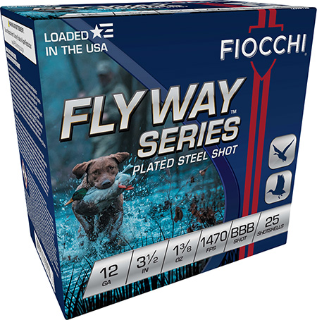 [762344702445] Fiocchi 1235ST3B Flyway  12Gauge 3.50" 1 3/8oz BBBShot 25 Per Box/10 Case