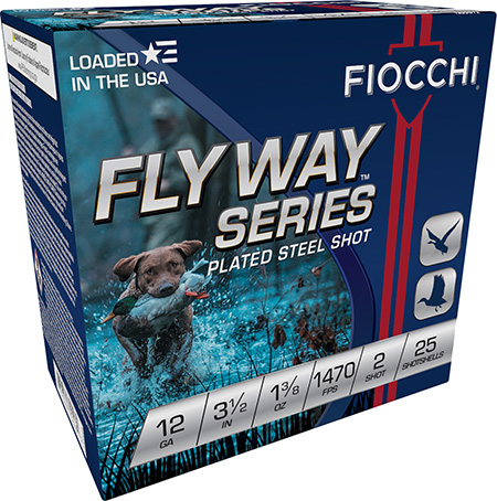 [762344703374] Fiocchi 1235ST2 Flyway  12Gauge 3.50" 1 3/8oz 2Shot 25 Per Box/10 Case