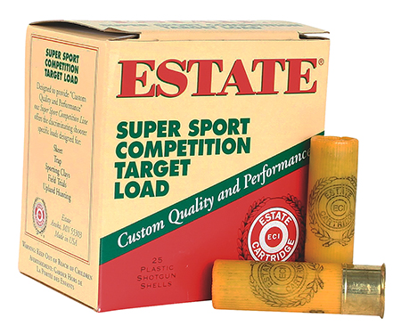 [604544256574] Estate Cartridge SS2075 Super Sport Competition Target 20Gauge 2.75" 7/8oz 7.5Shot 25 Per Box/10 Case