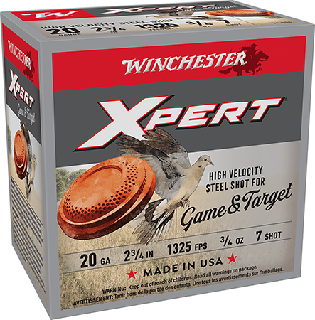 [020892019027] Winchester Ammo WE20GT7 Super X Xpert High Velocity 20Gauge 2.75" 3/4oz 7Shot 25 Per Box/10 Case