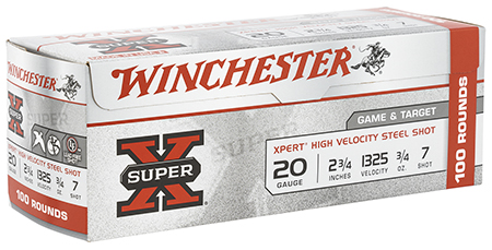 [020892019164] Winchester Ammo WE20GTVP7 Super X Xpert High Velocity 20Gauge 2.75" 3/4oz 7Shot 100 Per Box/2 Case *Value Pack