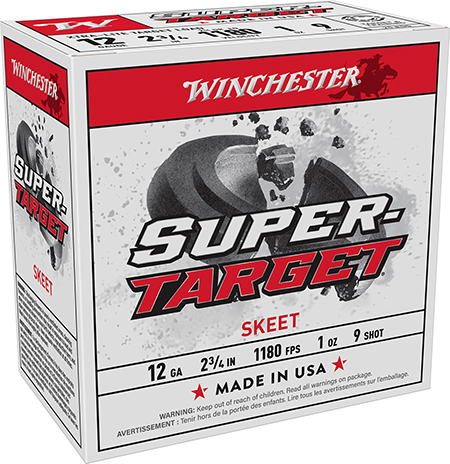 [020892019287] Winchester Ammo TRGTL129 Super-Target Xtra-Lite 12Gauge 2.75" 1oz 9Shot 25 Per Box/10 Case