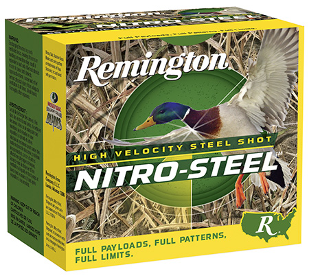 [047700154503] Remington Ammunition 20802 Nitro-Steel High Velocity 12Gauge 3" 1 1/4oz 4Shot 25 Per Box/10 Case