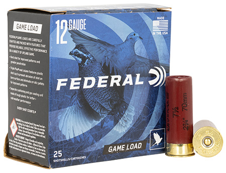 [029465025779] Federal H12175 Game-Shok Upland 12Gauge 2.75" 1oz 7.5Shot 25 Per Box/10 Case