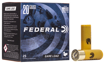 [029465072773] Federal H20075 Game-Shok Upland 20Gauge 2.75" 7/8oz 7.5Shot 25 Per Box/10 Case