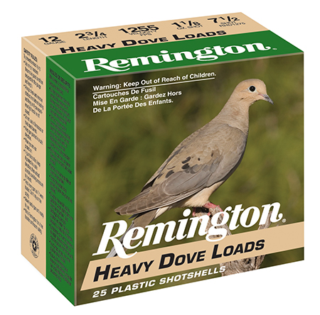 [047700508702] Remington Ammunition 28755 Heavy Dove Loads  12Gauge 2.75" 1 1/8oz 7.5Shot 25 Per Box/10 Case