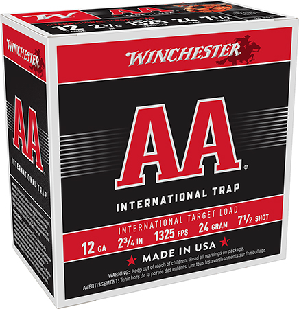 [020892009790] Winchester Ammo AANL127 AA International Target 12Gauge 2.75" 7.5Shot 25 Per Box/10 Case