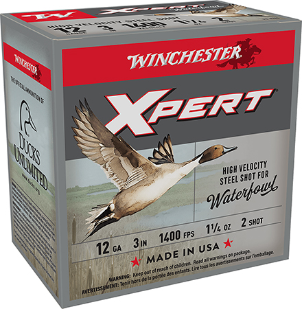 [020892015456] Winchester Ammo WEX123H2 Super X Xpert High Velocity 12Gauge 3" 1 1/4oz 2Shot 25 Box/10 Case
