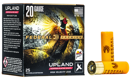[029465020972] Federal PF2044 Premium Wing-Shok Pheasant Forever High Velocity 20Gauge 2.75" 1oz 4Shot 25 Per Box/10 Case