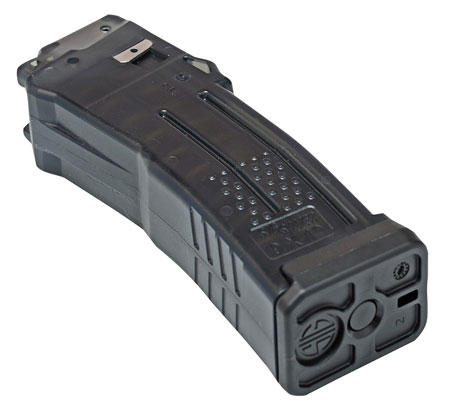 [798681553785] Sig Sauer MAGMPX910KM MPX  10rd 9mm Luger For Sig MPX Gen II/KeyMod Black Translucent Polymer