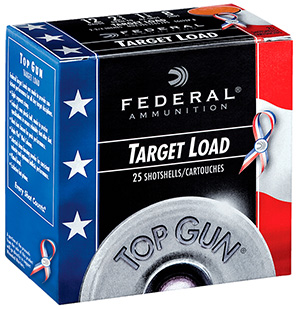 [029465029227] Federal TGL12US8 Top Gun Special Edition Red, White  &  Blue 12Gauge 2.75" 1 1/8oz 8Shot 25 Per Box/10 Case