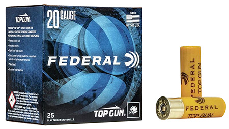 [029465027766] Federal TG2075 Top Gun  20Gauge 2.75" 7/8oz 7.5Shot 25 Per Box/10 Case