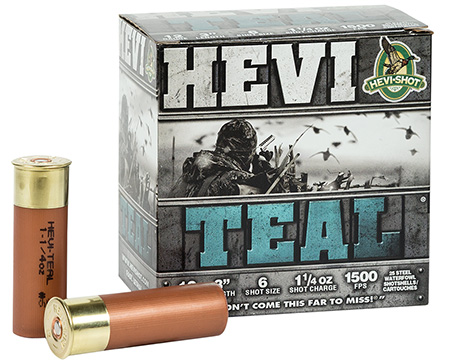 [816383600061] HEVI-Shot HS60006 HEVI-Teal  12Gauge 3" 1 1/4oz 6Shot 25 Per Box/10 Case