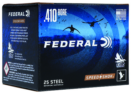 [604544628227] Federal WF4136 Speed-Shok  410Gauge 3" 3/8oz 6Shot 25 Per Box/10 Case