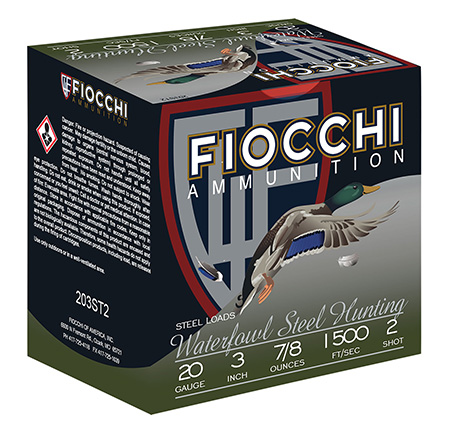 [762344850306] Fiocchi 203ST2 Flyway  20Gauge 3" 7/8oz 2Shot 25 Per Box/10 Case