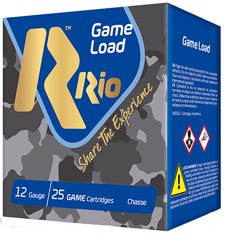 [8435101618809] Rio Ammunition SG3275 Game Load Super Game High Velocity 12Gauge 2.75" 1 1/8oz 7.5Shot 25 Per Box/10 Case