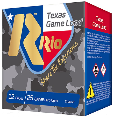 [8435101635707] Rio Ammunition TGHV3675TX Texas Game Load High Velocity 12Gauge 2.75" 1 1/4oz 7.5Shot 25 Per Box/10 Case