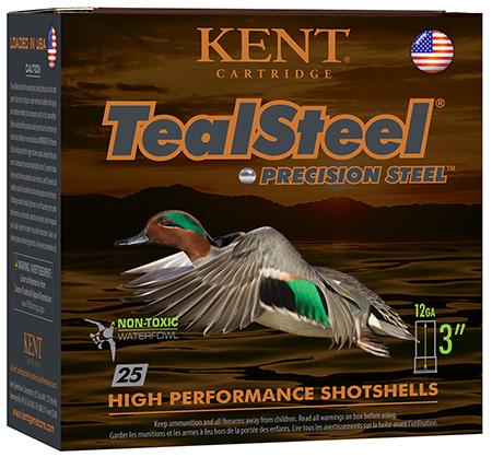 [656308203065] Kent Cartridge KTS123366 TealSteel Precision Steel 12Gauge 3" 1 1/4oz 6Shot 25 Per Box/10 Case