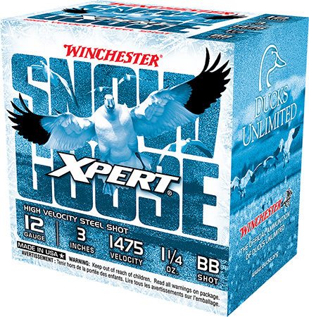 [020892024663] Winchester Ammo WXS123BB Xpert Snow Goose High Velocity 12Gauge 3" 1 1/4oz BBShot 25 Per Box/10 Case