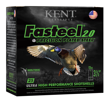 [656308111292] Kent Cartridge K1235FS40BB Fasteel 2.0  12 Gauge 3.50" 1 3/8 oz BB Shot 25 Per Box/ 10 Case