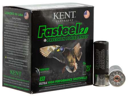 [656308111469] Kent Cartridge K122FS302 Fasteel 2.0  12 Gauge 2.75" 1 1/16 oz 2 Shot 25 Per Box/ 10 Case