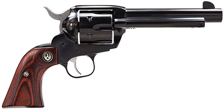 [736676051014] Ruger 5101 Vaquero  Medium Frame 45 Colt (Long Colt) 6rd 5.50" Blued Steel Barrel, Cylinder  &  Frame, Hardwood Grip, Transfer Bar Safety, Exposed Hammer